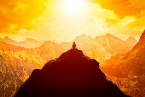 Woman meditating